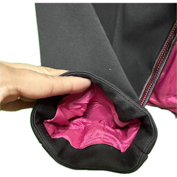 Peter Nygard Embroidered Floral Black Blazer Jacket Size 8 - Picture 6 of 11